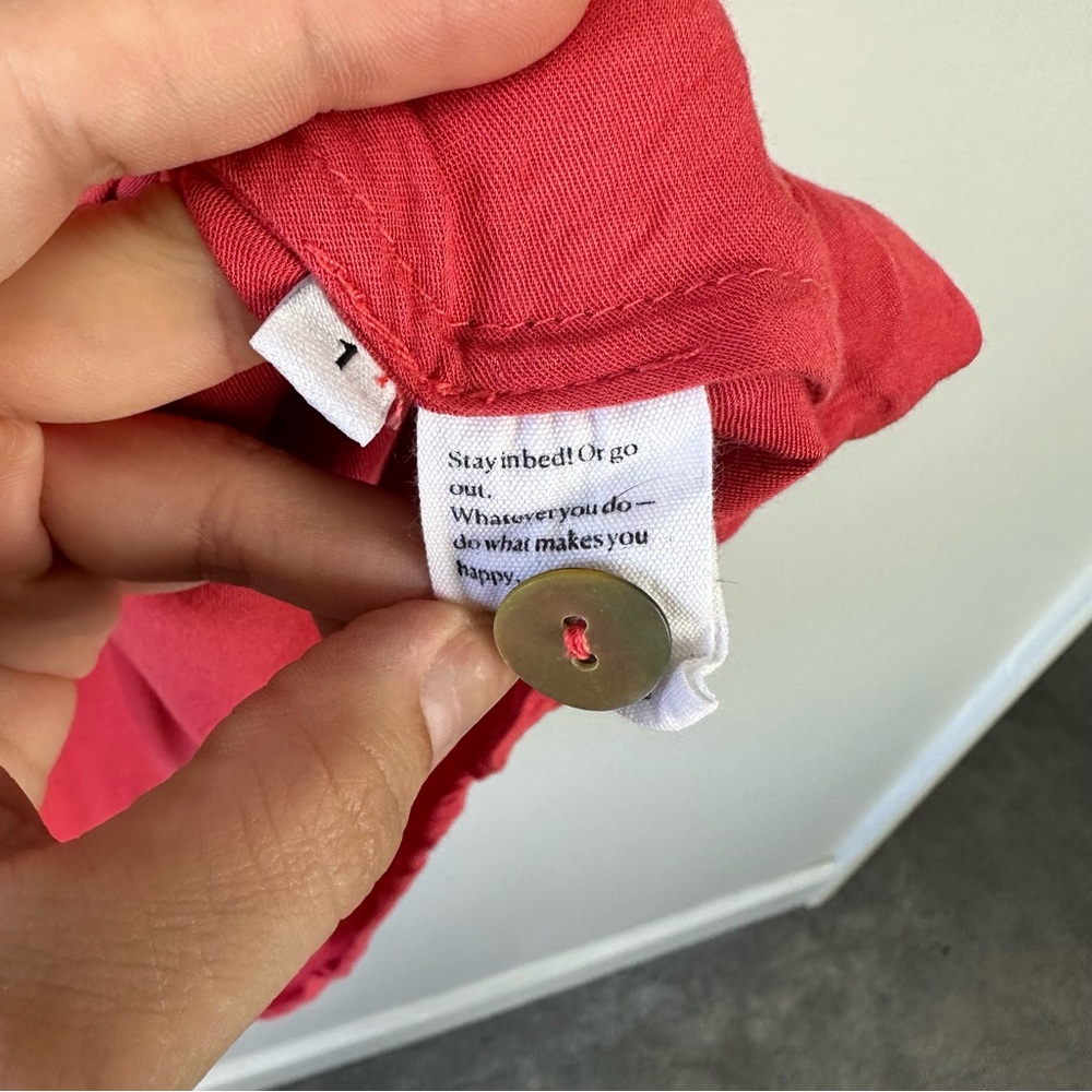 Sleeper Sizeless Viscose Front Tie Pajama Top - Picture 9 of 10